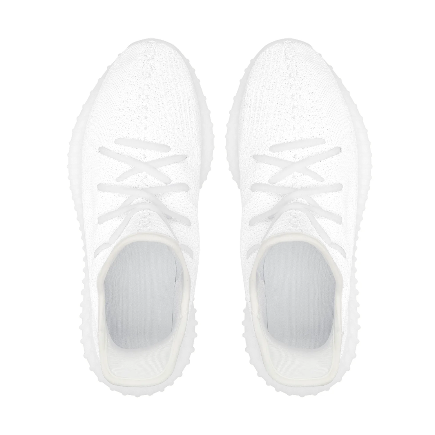 All-Over Print Lace Up Knit Chunky Sneakers