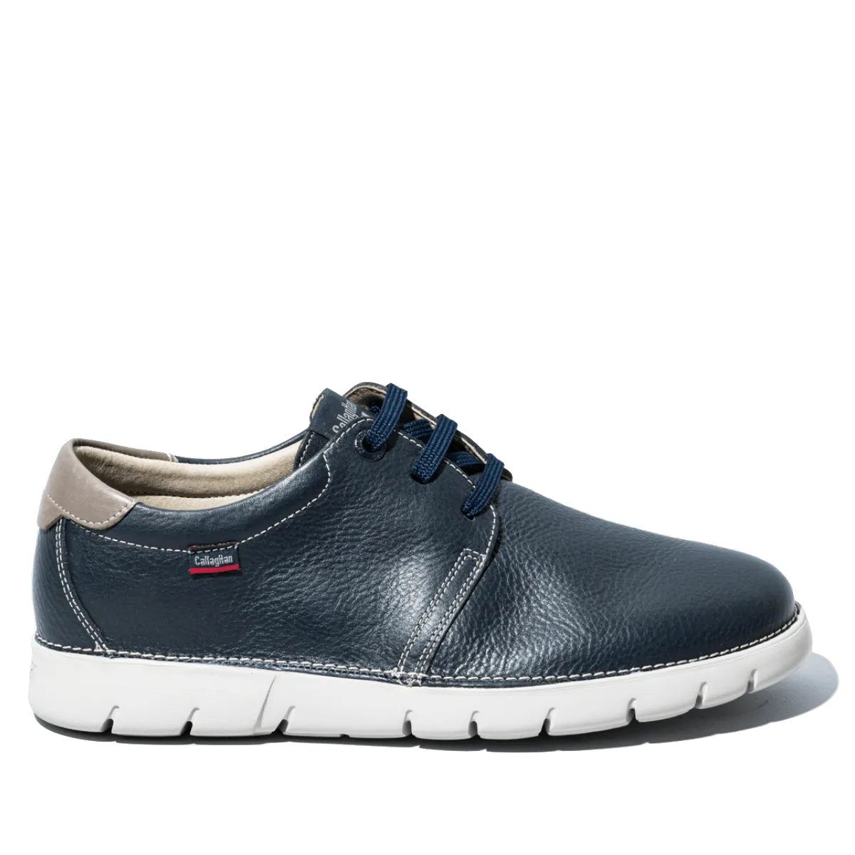 Allacciata Callaghan Pelle Grain Flexible Blu