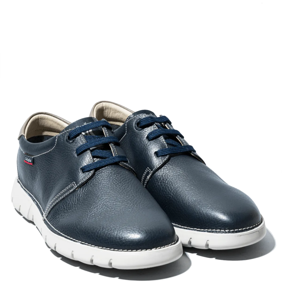 Allacciata Callaghan Pelle Grain Flexible Blu