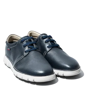 Allacciata Callaghan Pelle Grain Flexible Blu