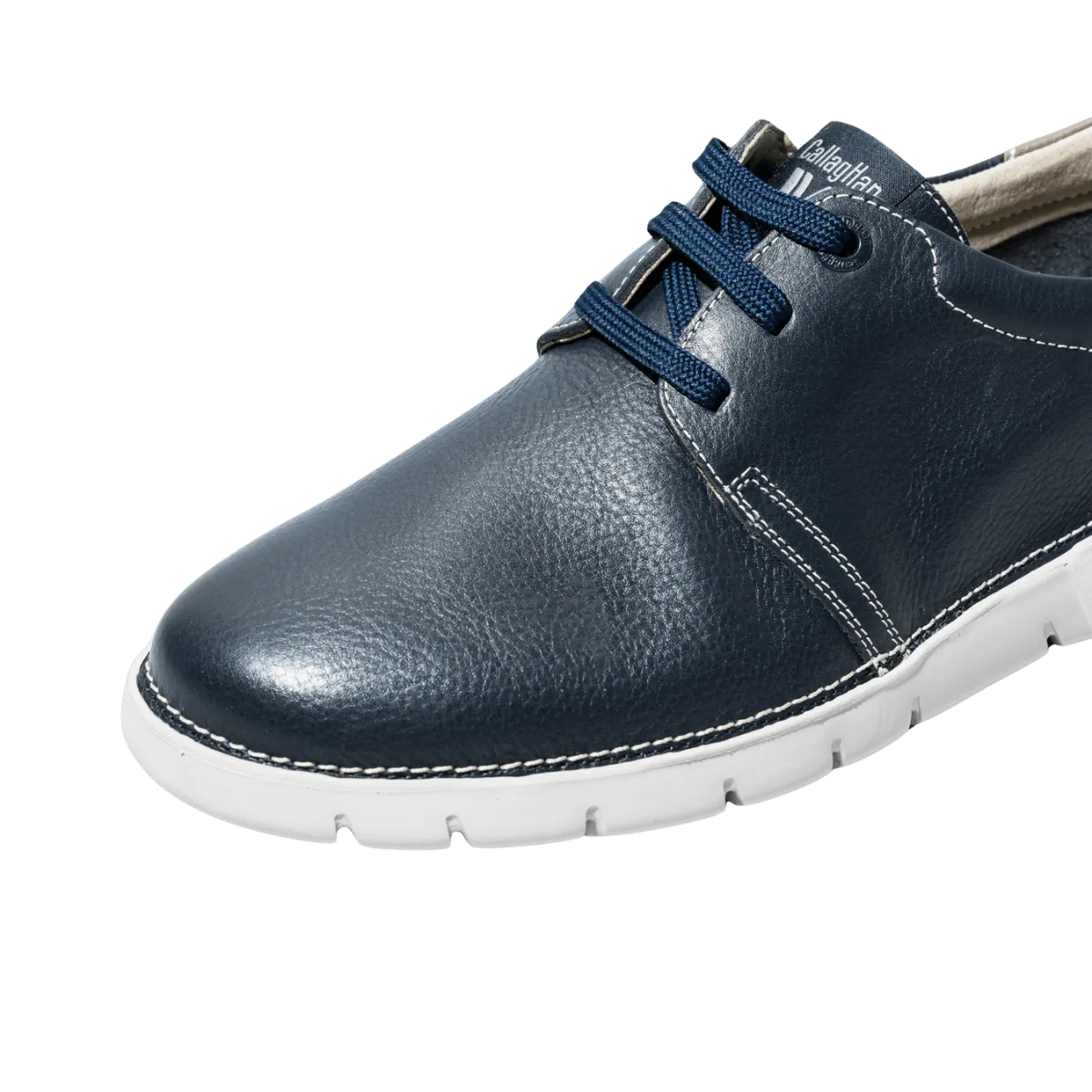 Allacciata Callaghan Pelle Grain Flexible Blu
