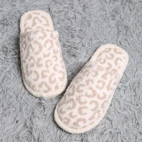 Beige Leopard Super Lux Slipper