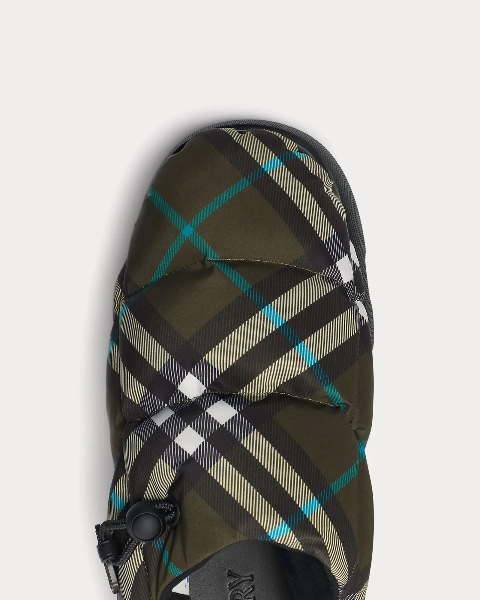 Check Pillow Nylon Blend Snug Mules