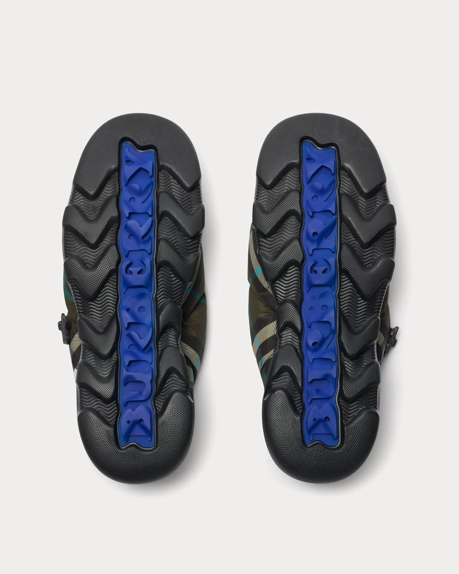Check Pillow Nylon Blend Snug Mules