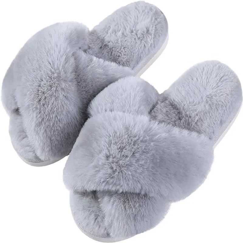 Comfy Cross Bands Slippers
