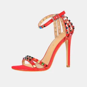 Daffodi Colorful Rivet Sandals