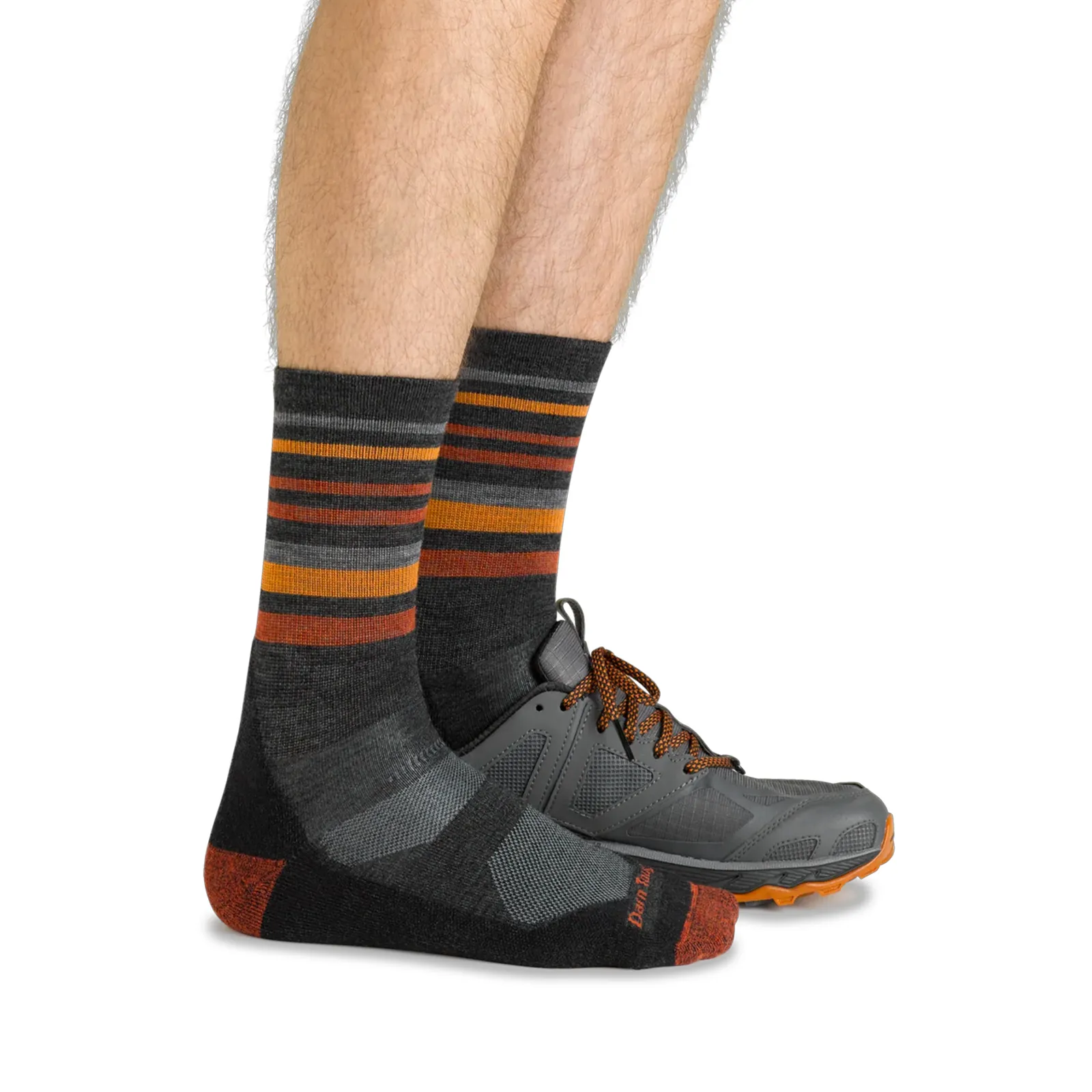 Darn Tough Fastpack Lightweight Micro Crew Sock with Cushion (Men) - Charcoal