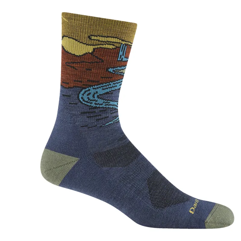 Darn Tough Men's Chasing Waterfalls Micro Crew Lightweight Hiking Sock