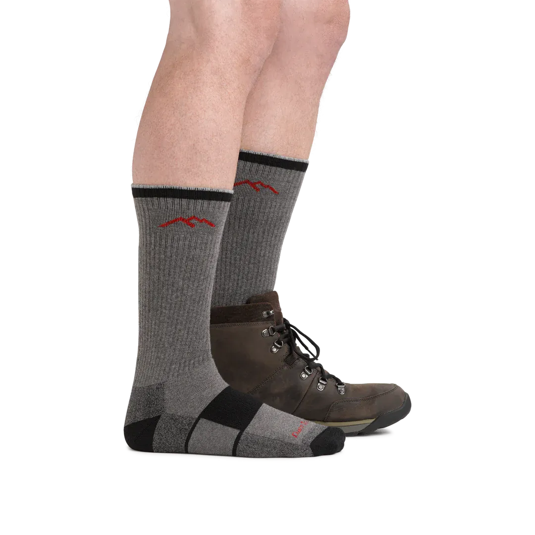 Darn Tough Men's Coolmax® Hiker Boot Midweight Hiking Sock - Grey/Black