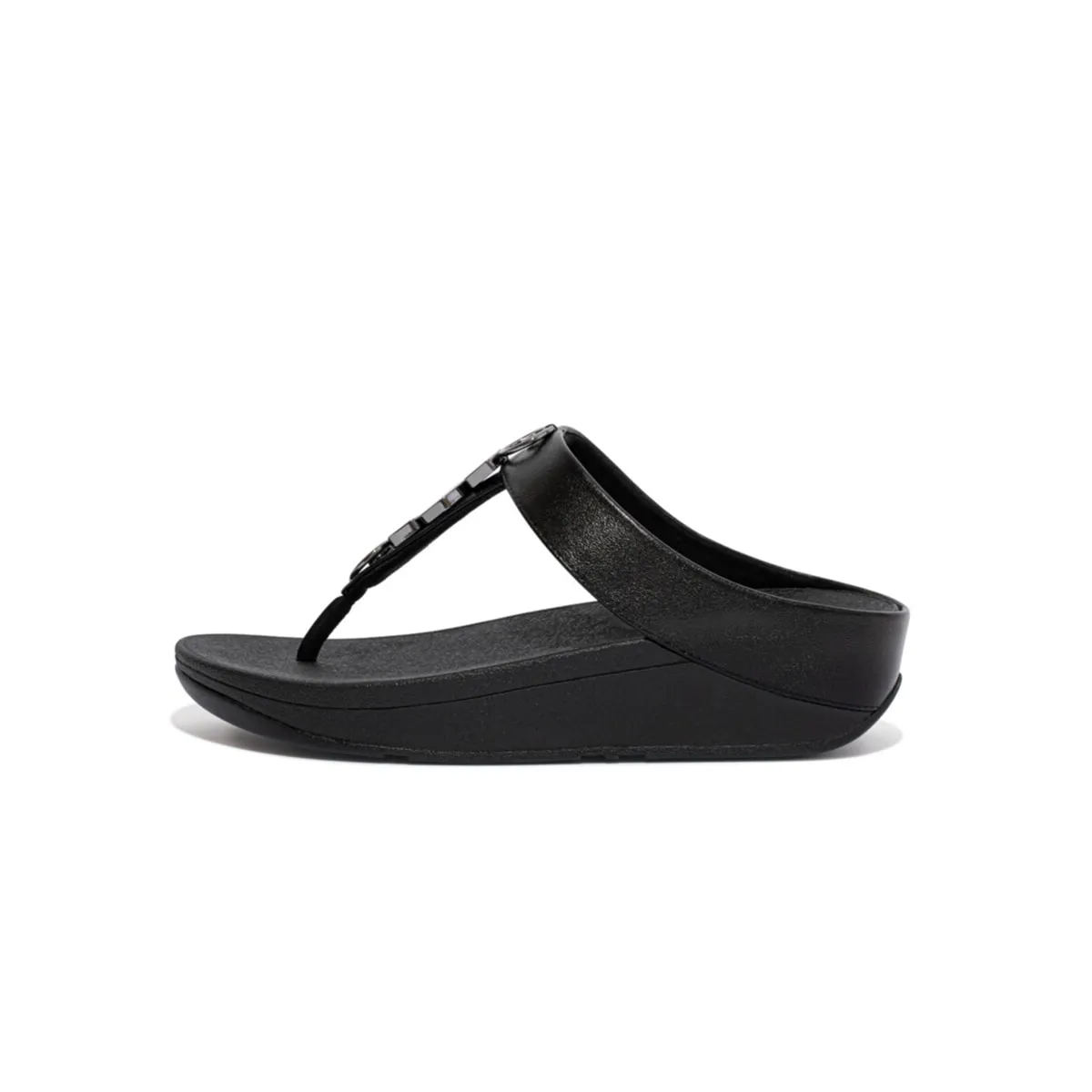 FINO Jewelstone Leather Toe-Post Sandals