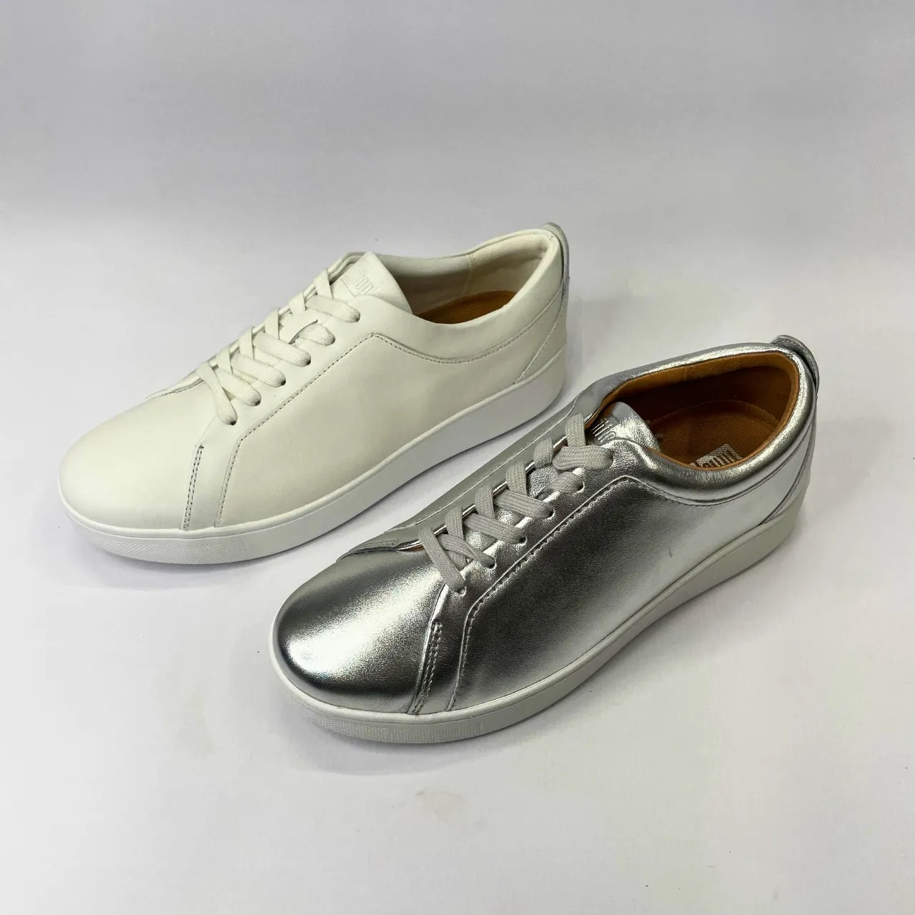 Fitflop RALLY leather silver sneaker