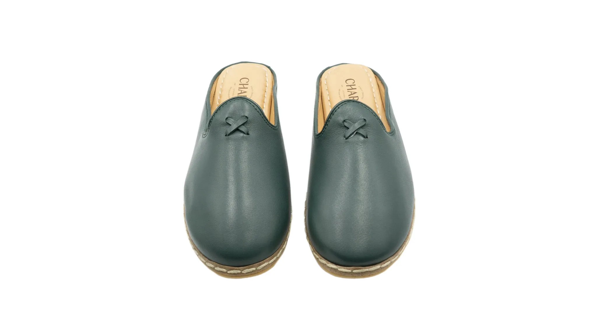 Hunter Green Mules for Men