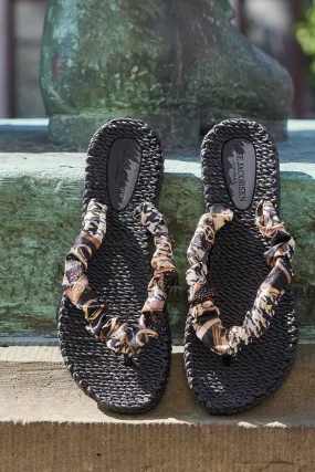 Il Jacobsen Flip Flops Black Bow
