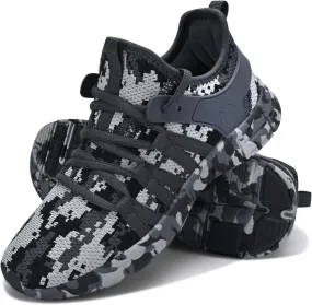 INZCOU Running Shoes Lightweight Tennis Shoes Non Slip Gym Workout Shoes Breathable Mesh Walking Sneakers