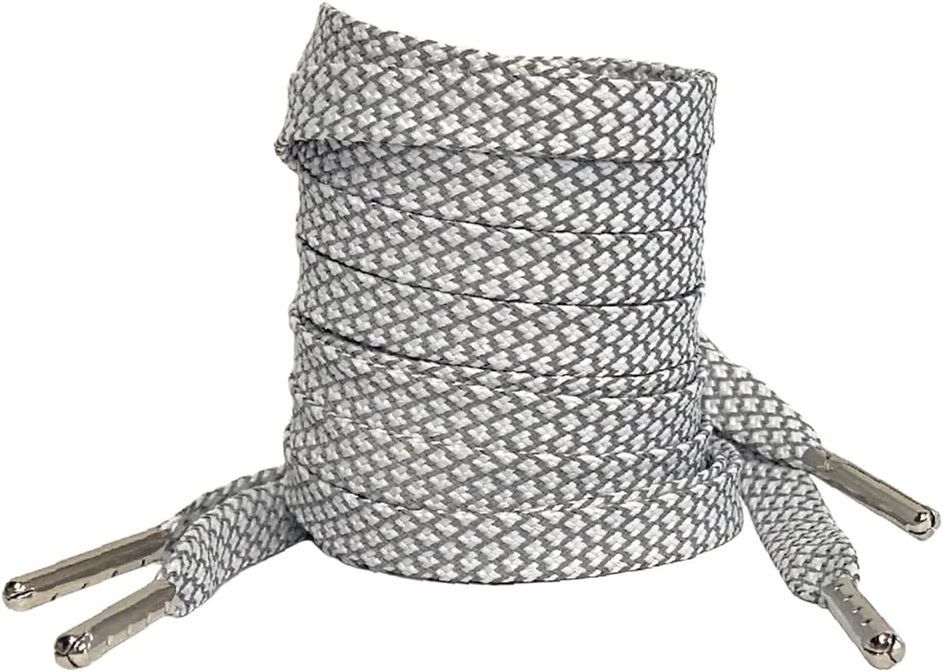 Iron head Flat Shoe Laces Reflective,for Sport Sneakers Skates Boots 9 Different Lengths 6 Colors