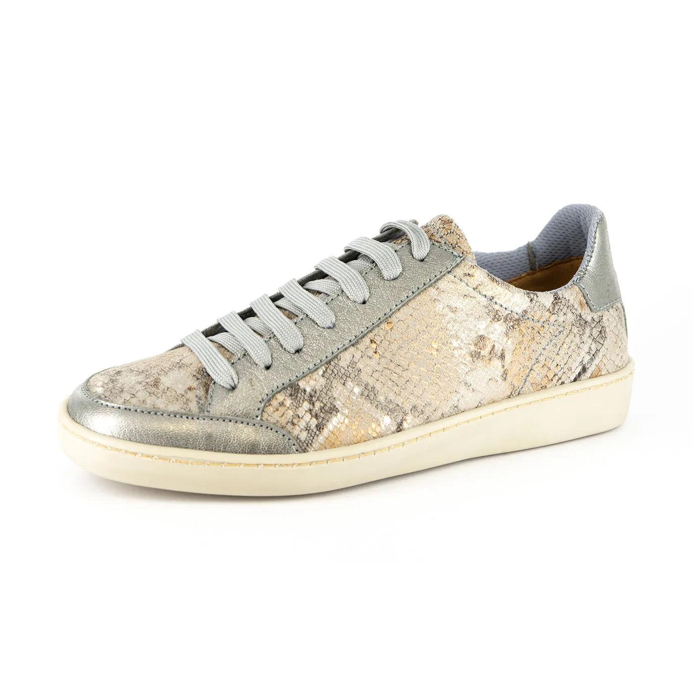 Isahluko : Ladies Leather Sneaker in Opal Rockafella & Tallio Grid