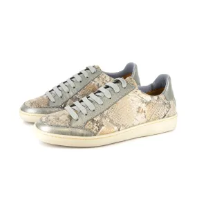 Isahluko : Ladies Leather Sneaker in Opal Rockafella & Tallio Grid
