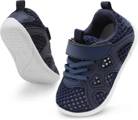 JIASUQI Toddler Shoes for Baby Girls Sneakers Barefoot Walking Shoes Running Tennis Shoes