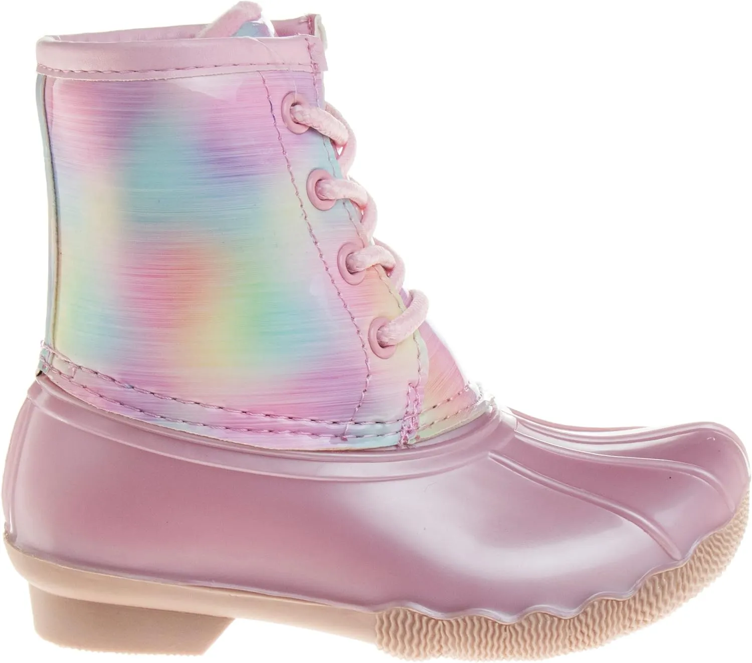 Josmo Unisex-Child Girls Winter Outdoor Snow Rain Lace-up Duck Boots