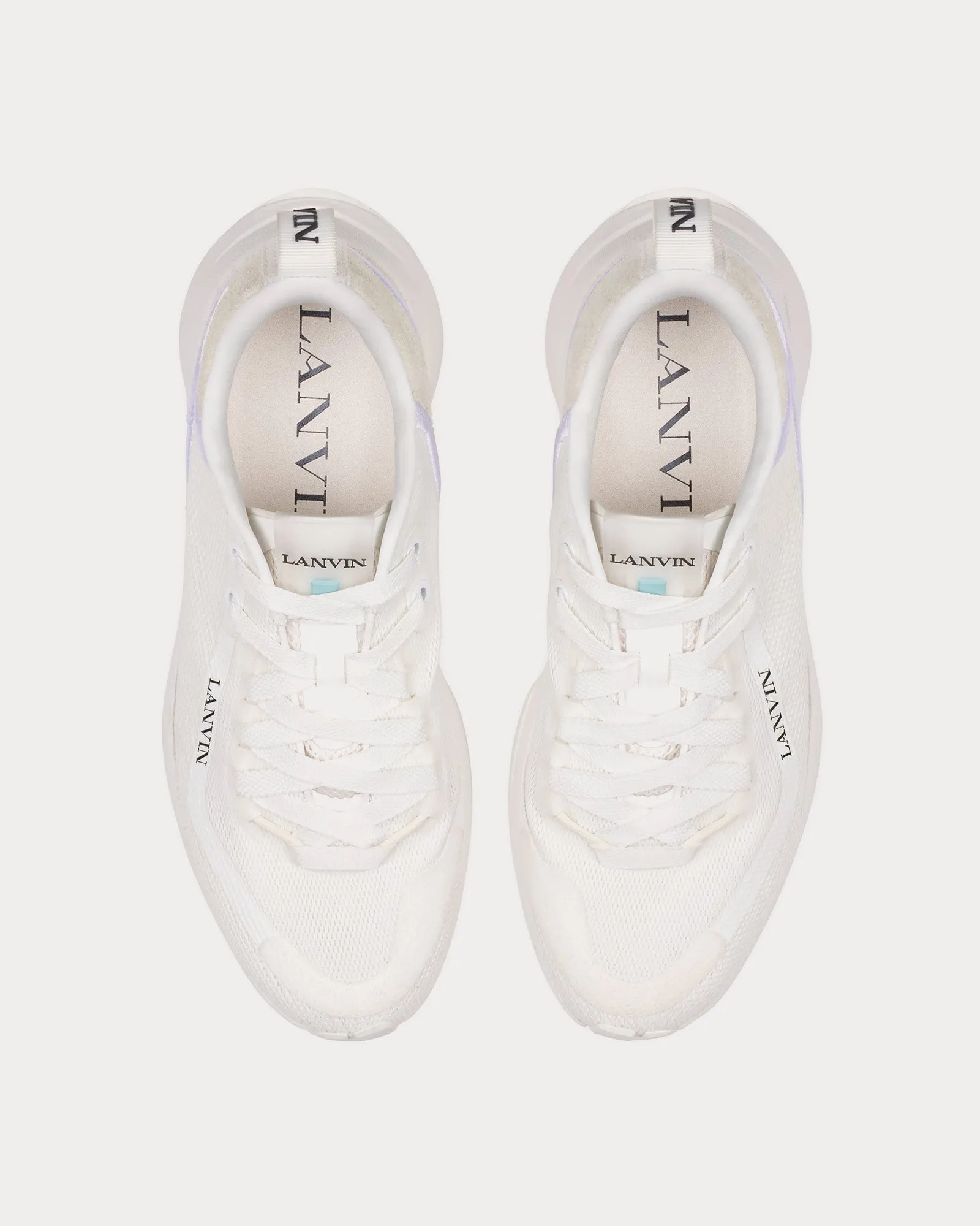 L-I Mesh White / White Low Top Sneakers