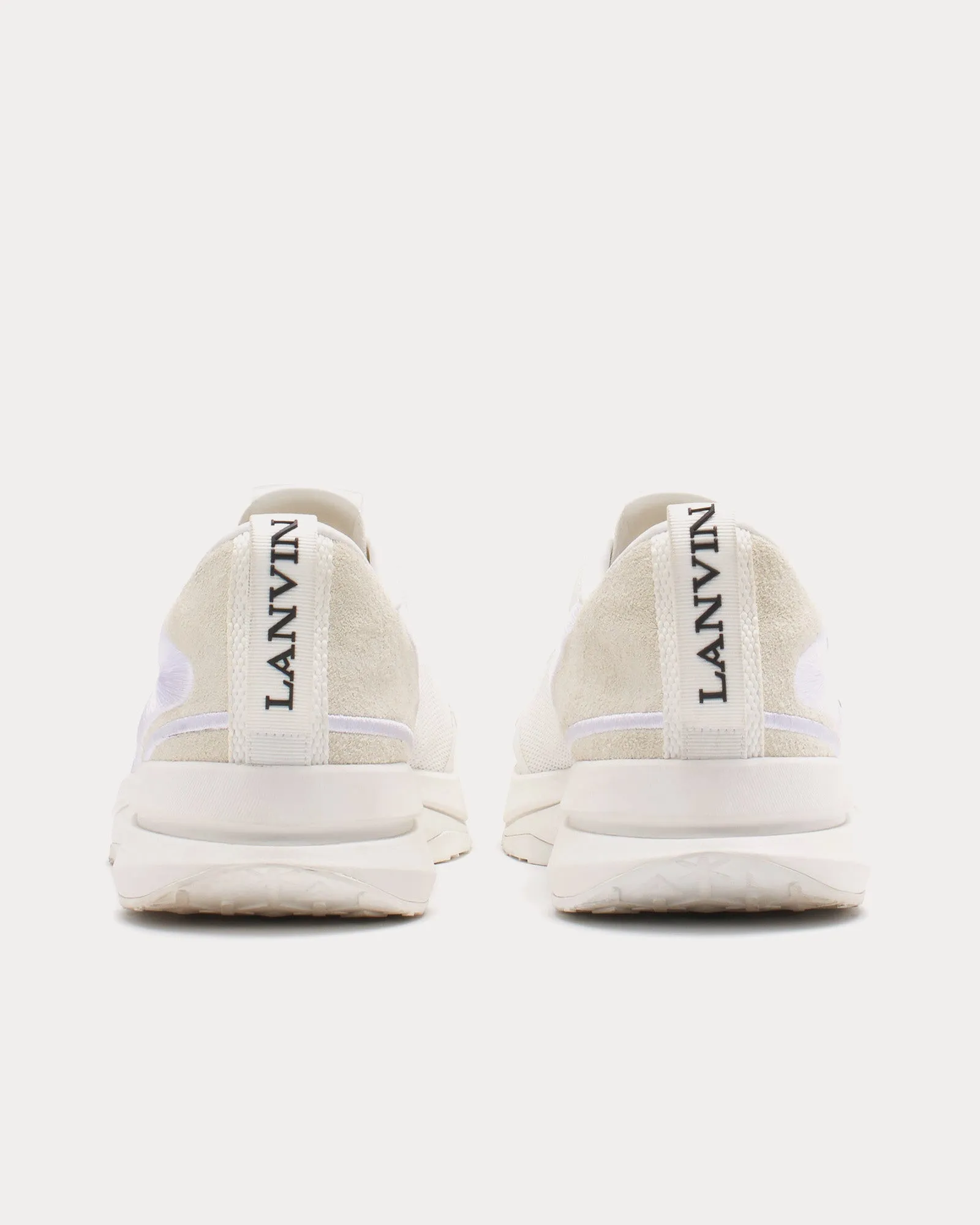 L-I Mesh White / White Low Top Sneakers