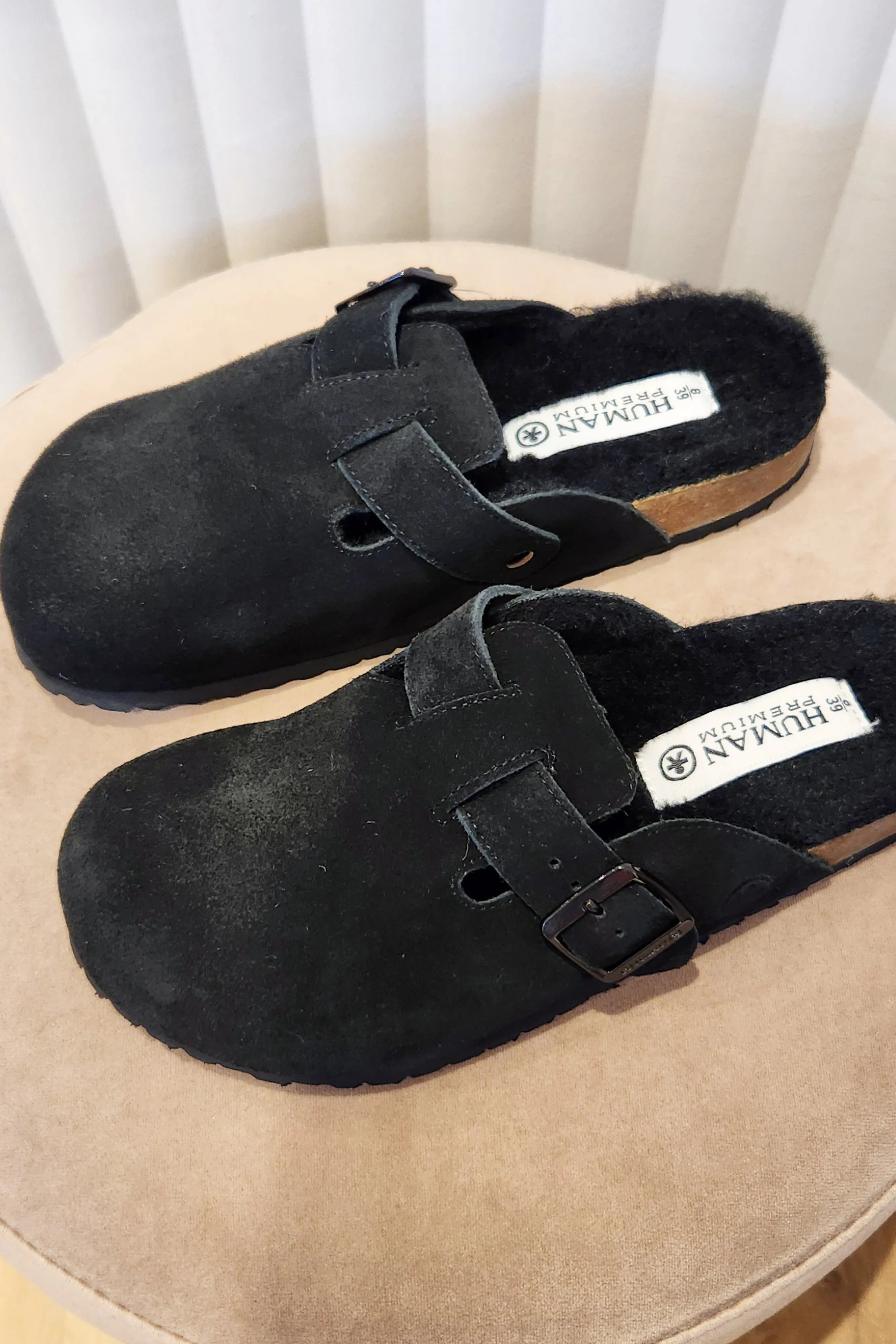 Lego Suede Mule - Black