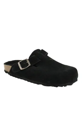 Lego Suede Mule - Black
