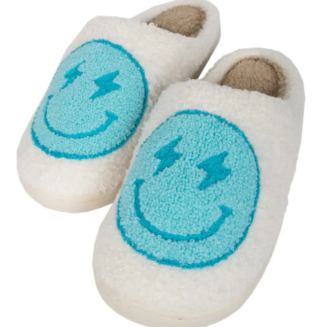Lightning Smiley Slippers
