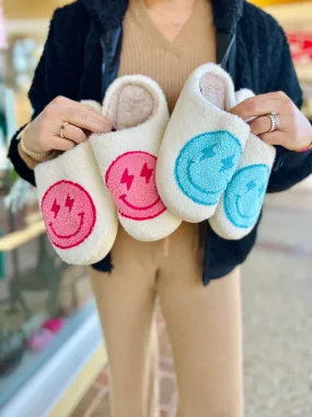 Lightning Smiley Slippers
