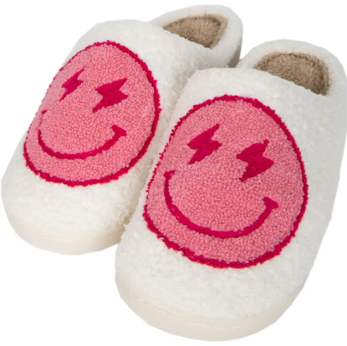 Lightning Smiley Slippers