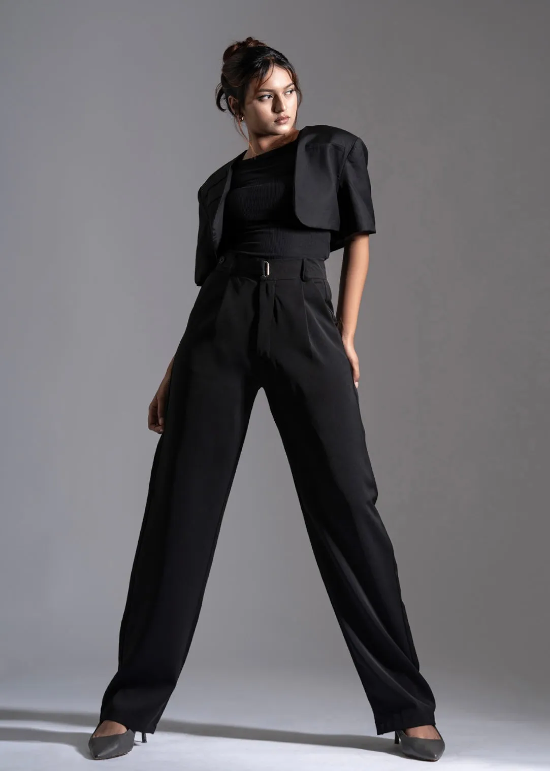 Luxe Black Scarlett Korean Pants
