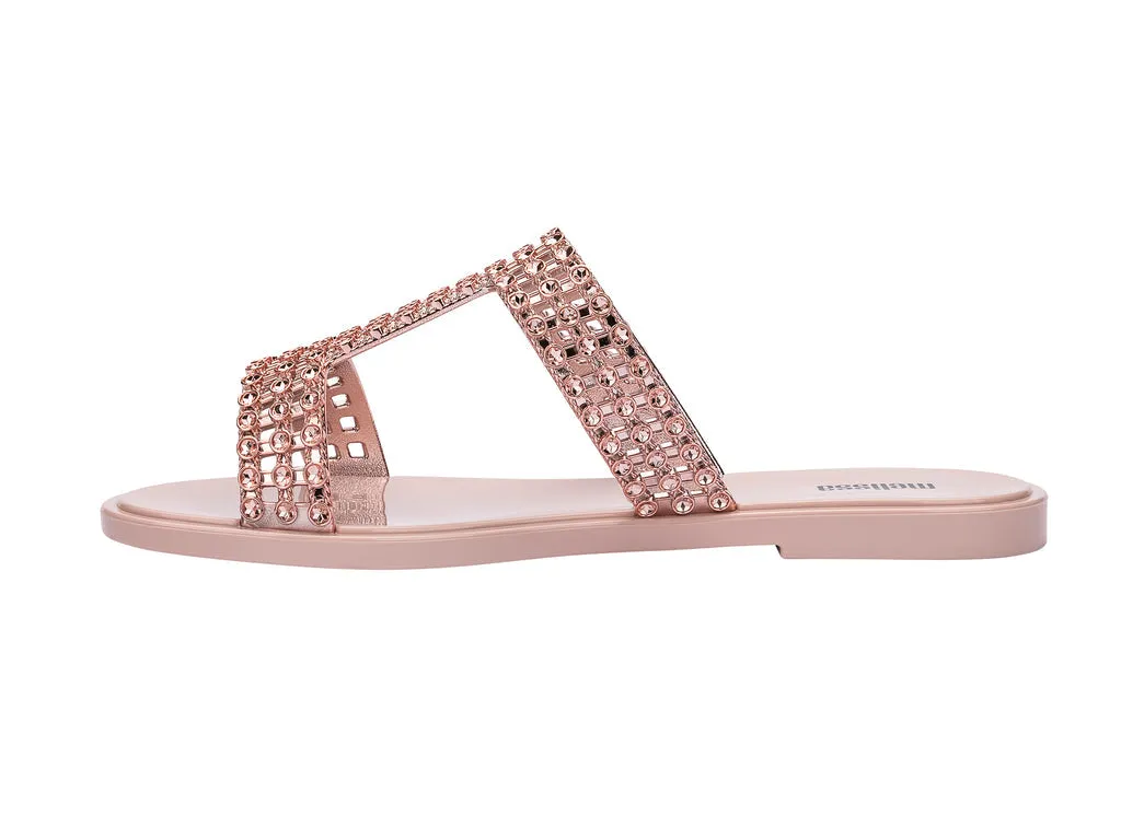 Melissa Glowing Pink Slide Slipons For Women
