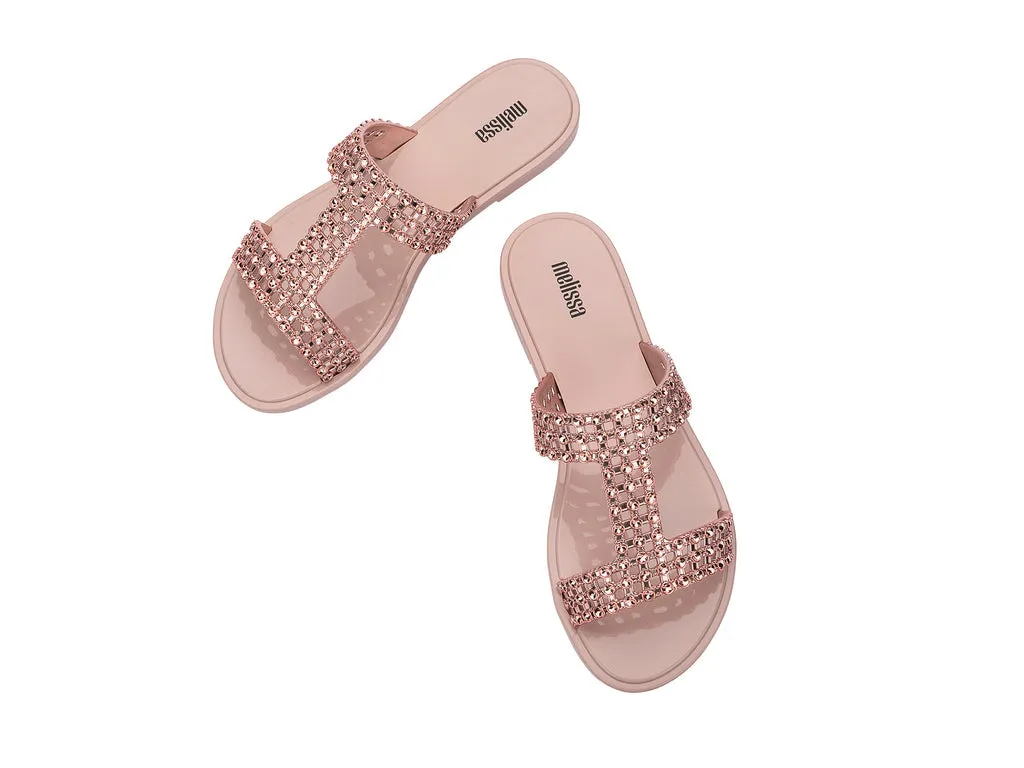 Melissa Glowing Pink Slide Slipons For Women