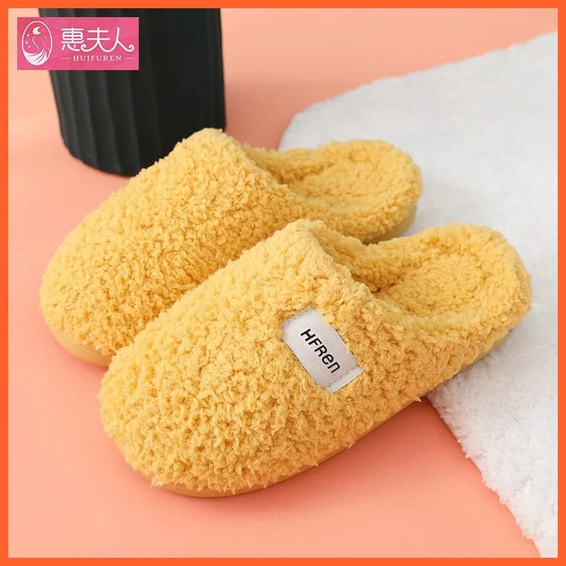 New Autumn Winter Women Men Bottom Soft Insole Slippers | Warm Non-Slip Slides Comfortable Footwear