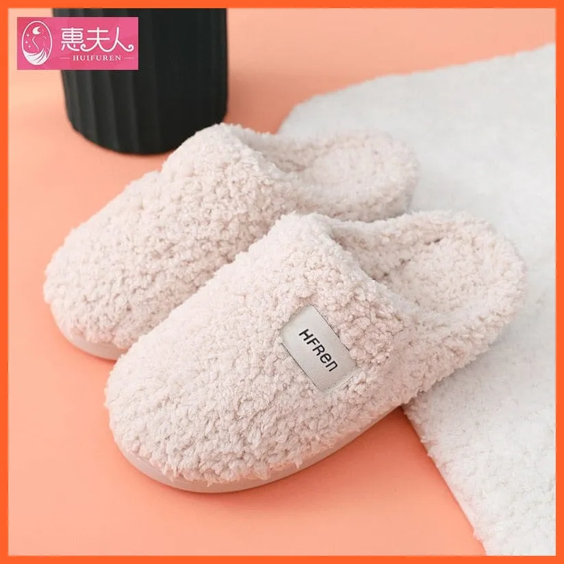 New Autumn Winter Women Men Bottom Soft Insole Slippers | Warm Non-Slip Slides Comfortable Footwear