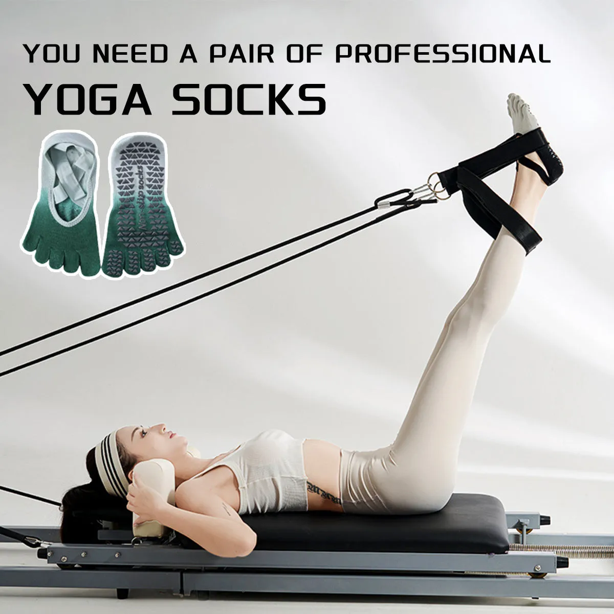 Non-Slip Full Toe Grippy Yoga Socks