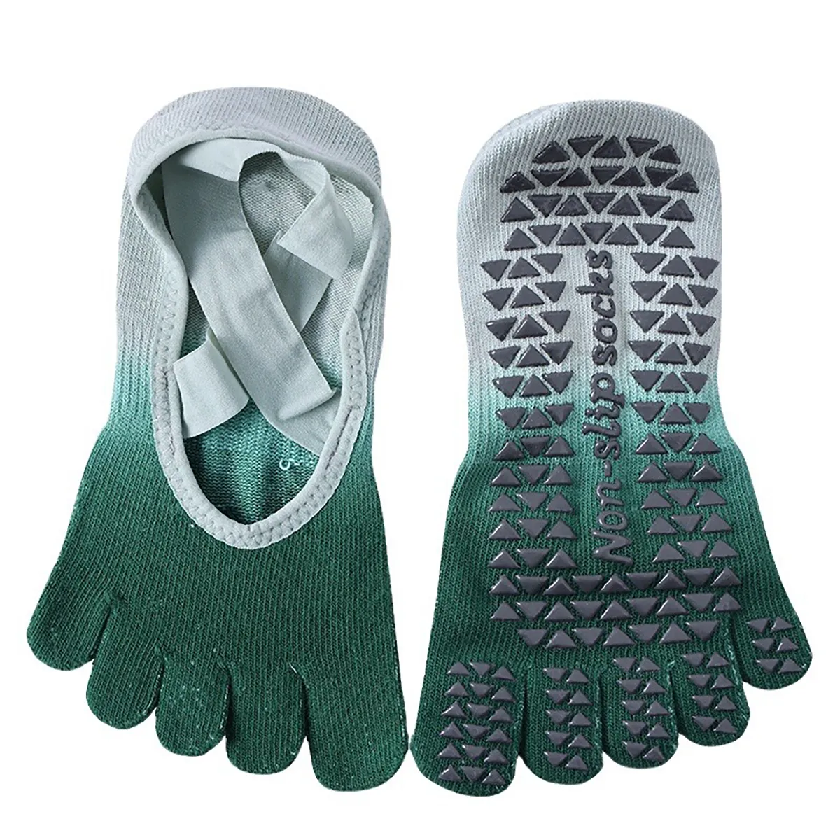 Non-Slip Full Toe Grippy Yoga Socks