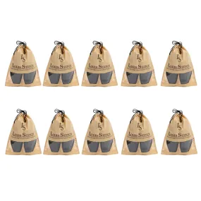 Non Woven Shoe Bag Pack Of  10 Beige See-Thru