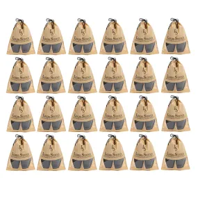 Non Woven Shoe Bag Pack Of  24 Beige See-Thru