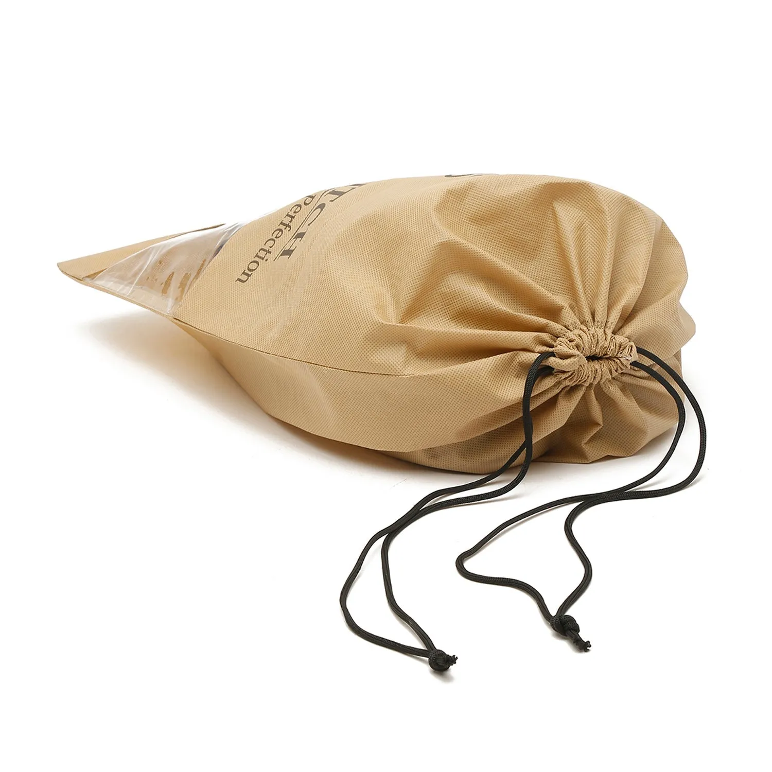 Non Woven Shoe Bag Pack Of  24 Beige See-Thru