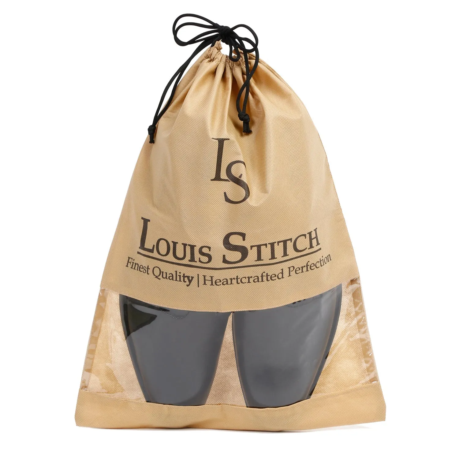Non Woven Shoe Bag Pack Of  24 Beige See-Thru