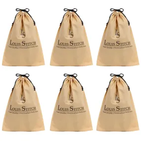 Non Woven Shoe Bag Pack Of  6 Beige Plain