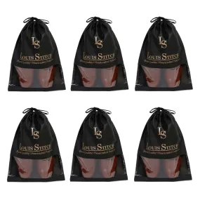 Non Woven Shoe Bag Pack Of  6 Black See-Thru