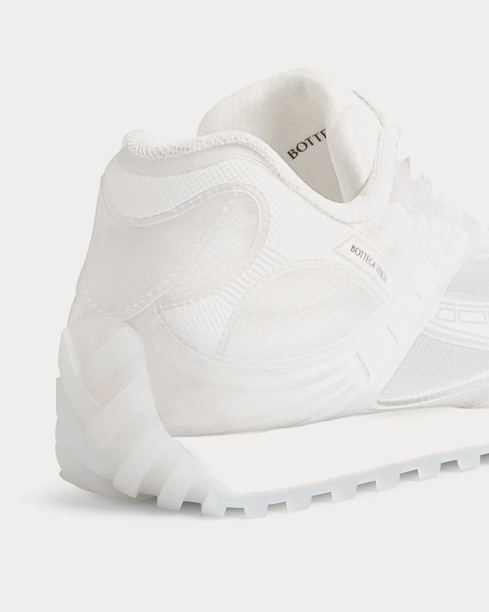 Orbit Transparent Technical Rubber & Mesh Glass / White Low Top Sneakers