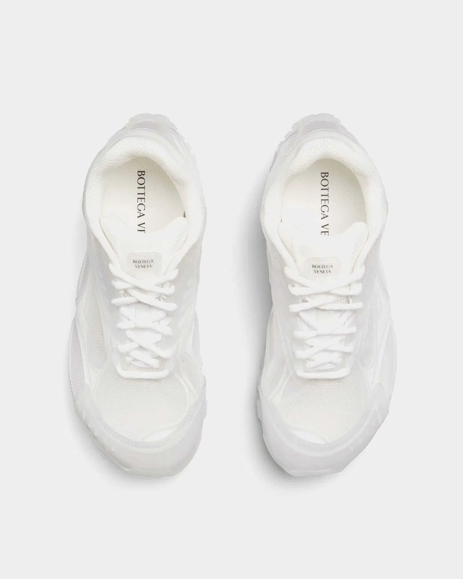 Orbit Transparent Technical Rubber & Mesh Glass / White Low Top Sneakers