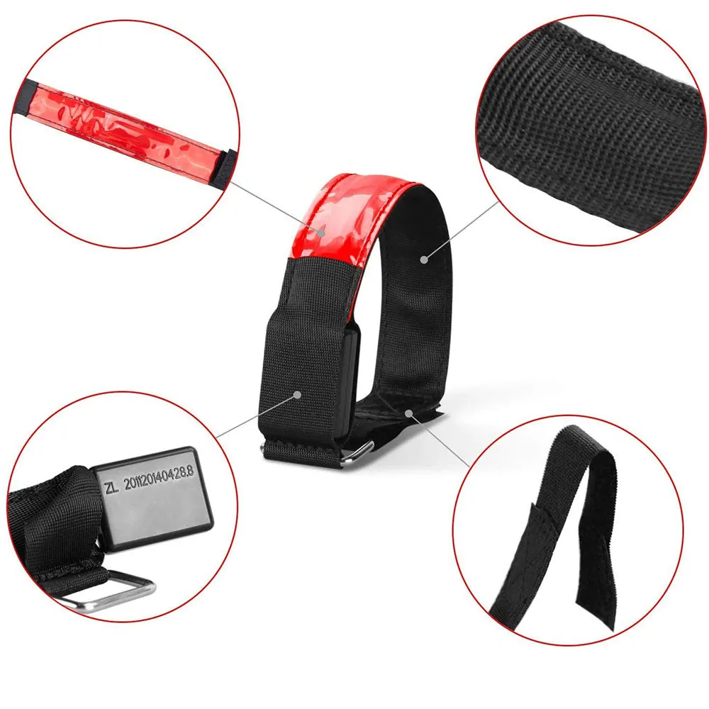 Rechargeable USB light-up armband for children / adults for sports / running / cycling (28-32cm) - Neon Yellow