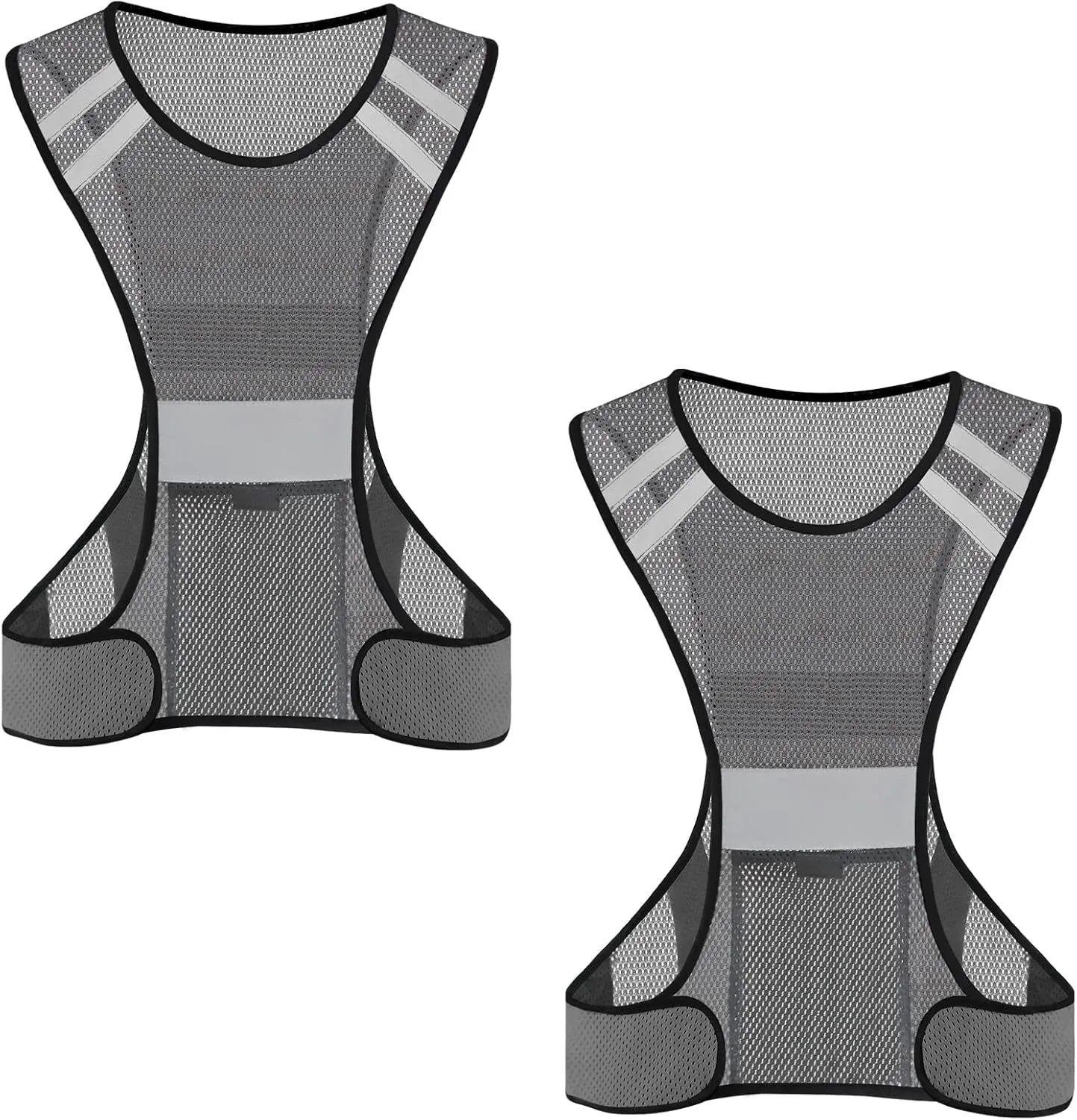 Reflective Running Vest, High Visibility Running Gear with Large Pocket