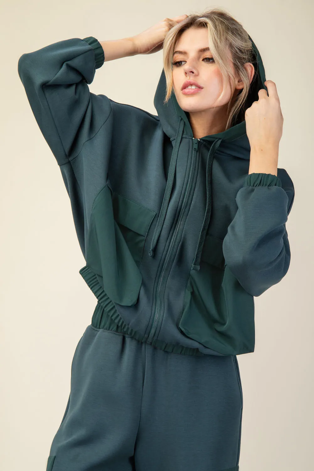 Scuba Pocket Hoodie Jacket - Mixed