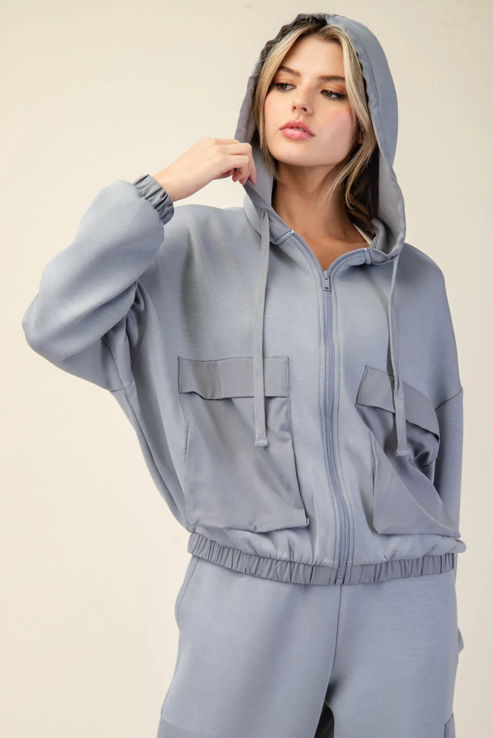 Scuba Pocket Hoodie Jacket - Mixed