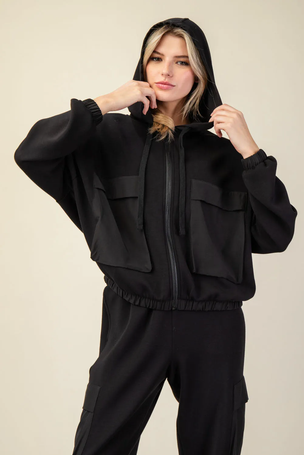 Scuba Pocket Hoodie Jacket - Mixed